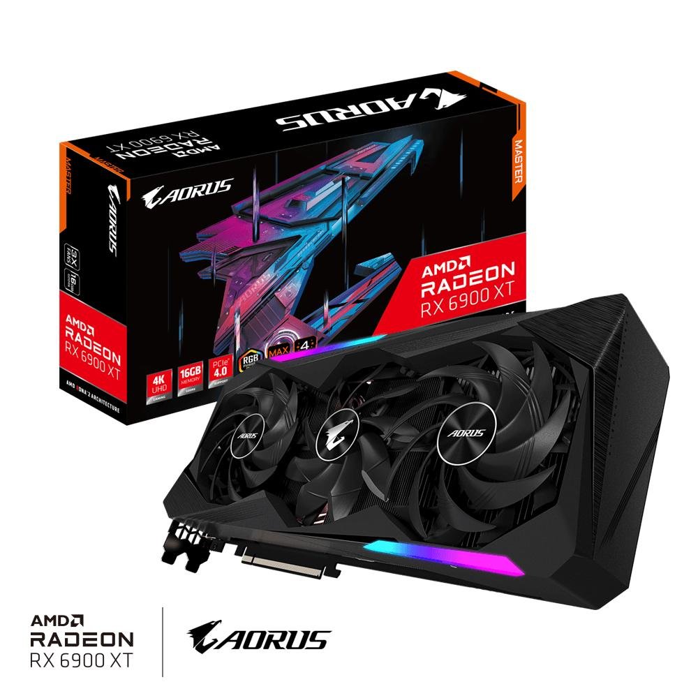 Placa de Video Gigabyte AORUS Radeon RX 6800 XT 16GB GDDR6