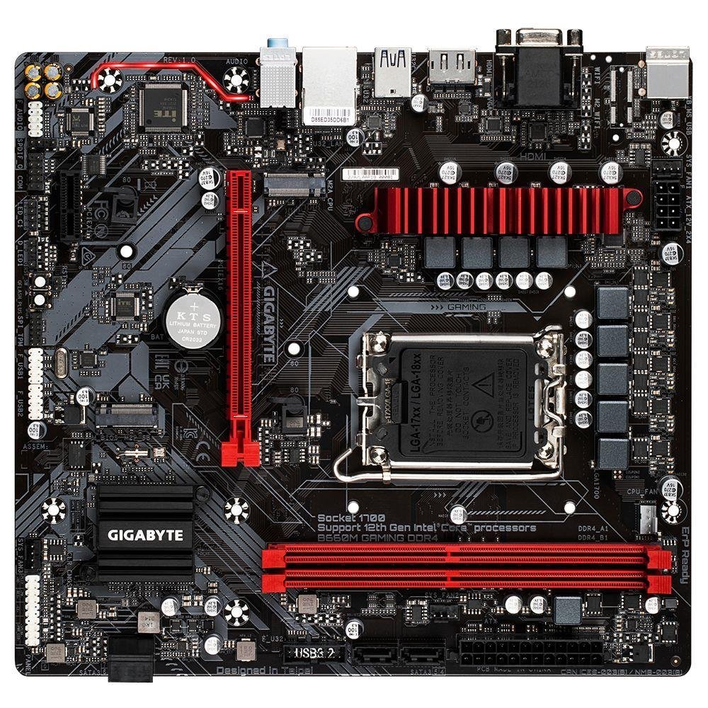 Placa Mae (intel) Gigabyte B660m Gaming Ddr4 Lga1700 12° Geracao