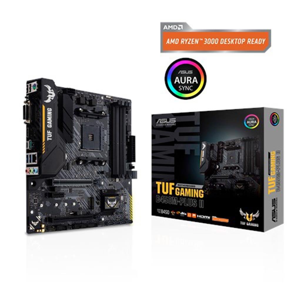 Placa Mãe Asus TUF GAMING B450M-PLUS II, Chipset B450, AMD AM4, mATX, DDR4, 90MB1620-M0EAY0