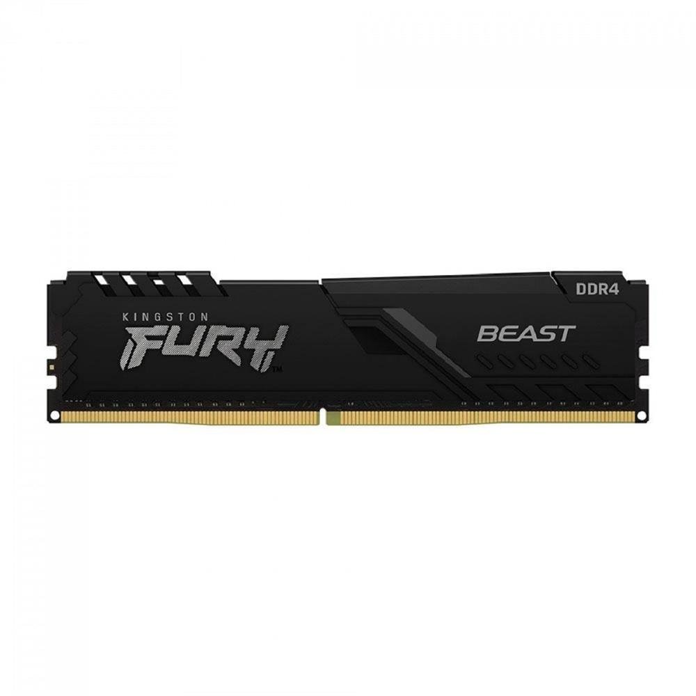 Memoria 8gb Ddr4 3200mhz, Kingston Fury Beast Para Desktop/Gamers, Kf432c16bb/8