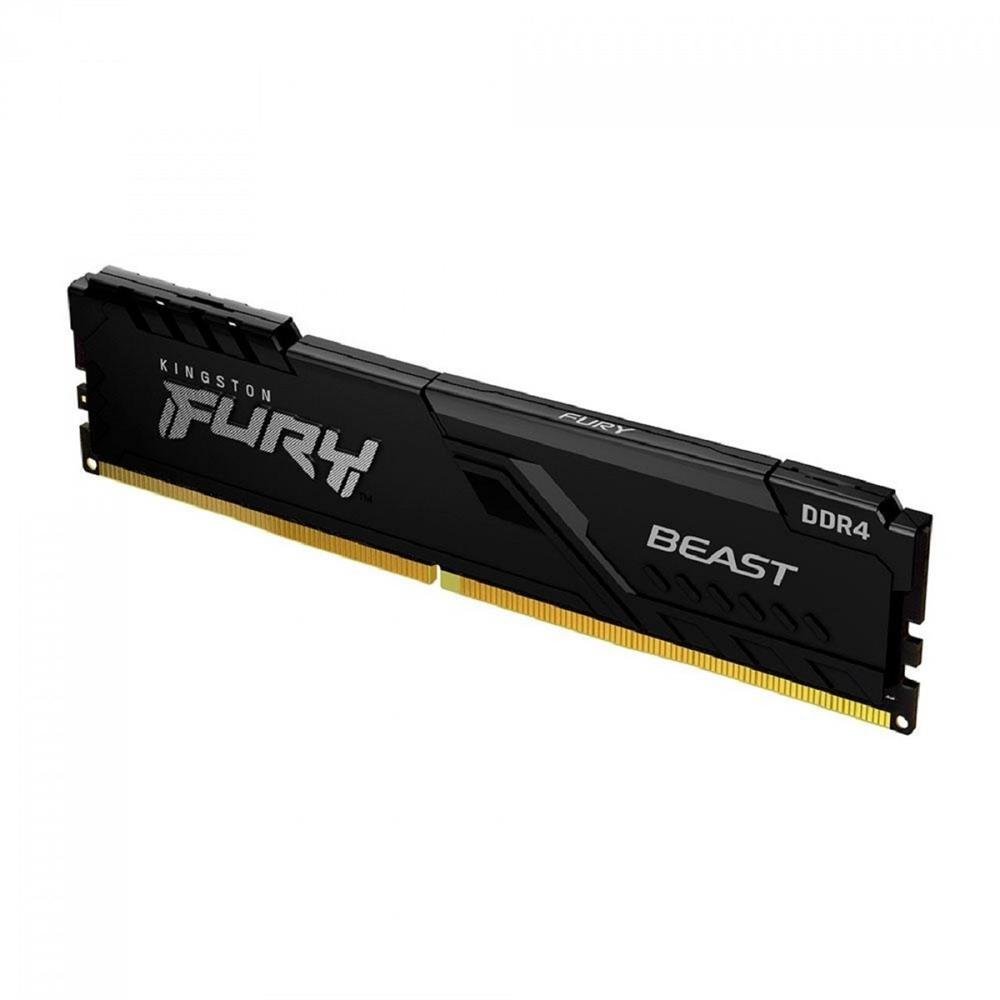 Memoria 8gb Ddr4 3200mhz, Kingston Fury Beast Para Desktop/Gamers, Kf432c16bb/8