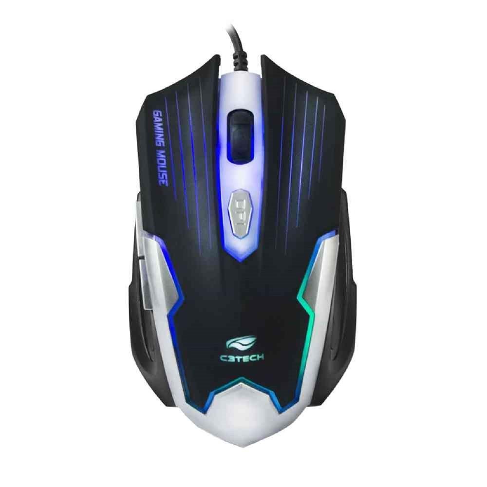 Mouse Gamer C3tech Mg-11Bsi, Usb 2.0, Dpi 2400, 6 Botões, Preto