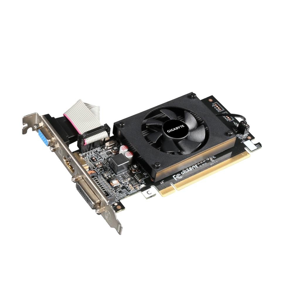 Placa De Video Gigabyte Geforce Gt 710 2gb Ddr3 64-bits Pci-e 2.0 Gv-n710d3-2gl Rev 2.0