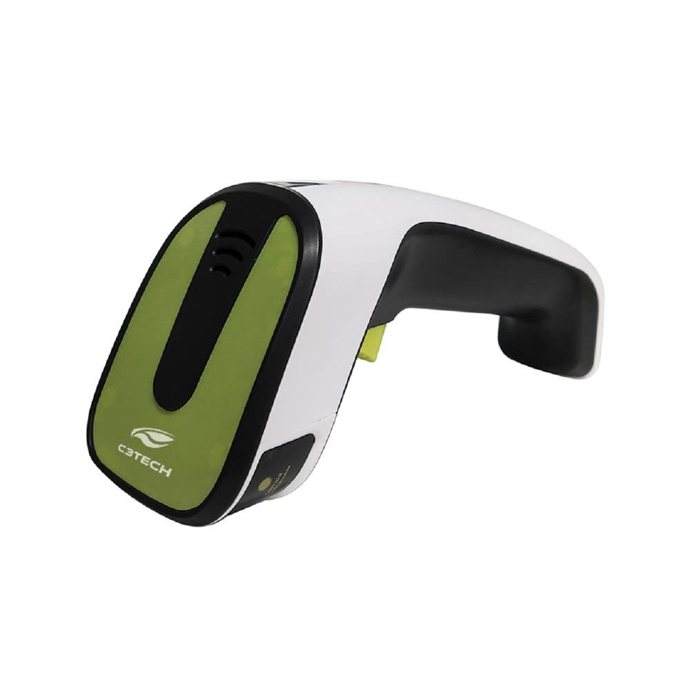 Leitor De Código De Barras Sem Fio C3 Tech, Com Tecnologia Ccd, Lb-W300bk