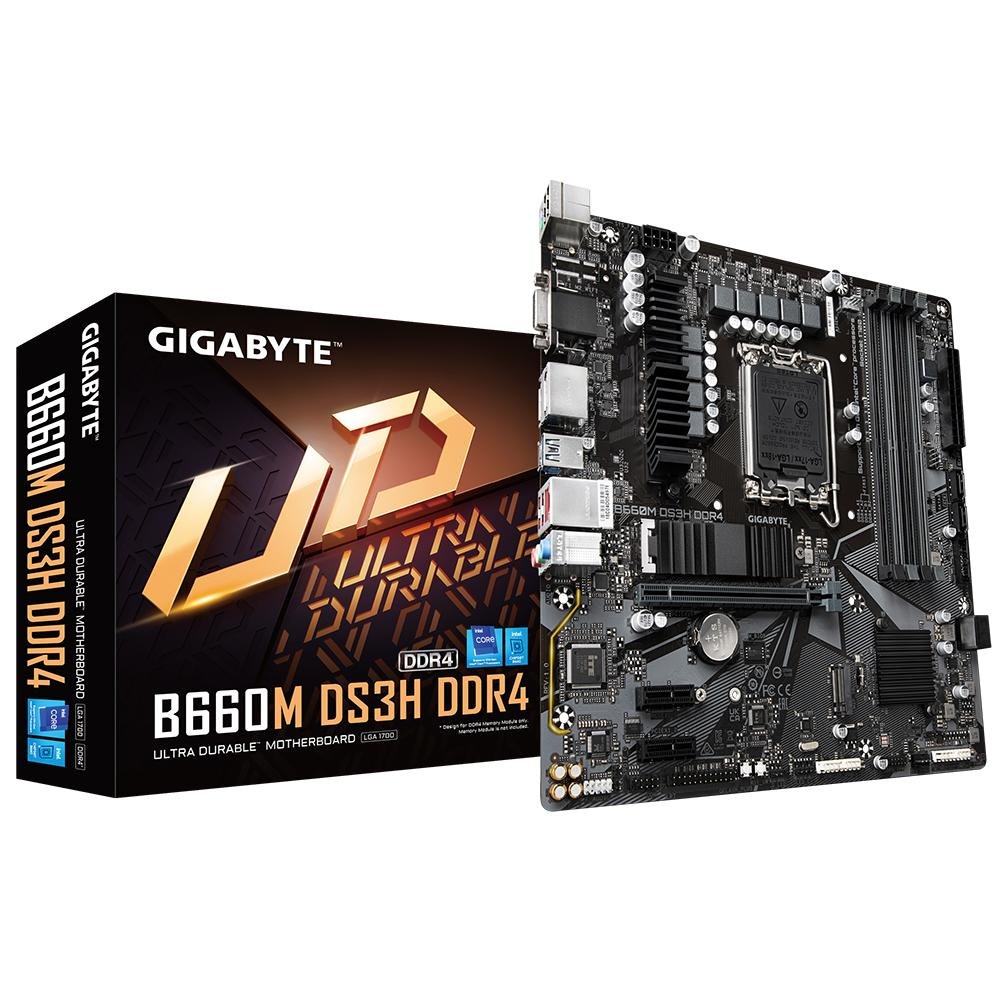 Placa Mae Intel Gigabyte B660m Ds3h Ddr4 Lga1700 12° Geracao