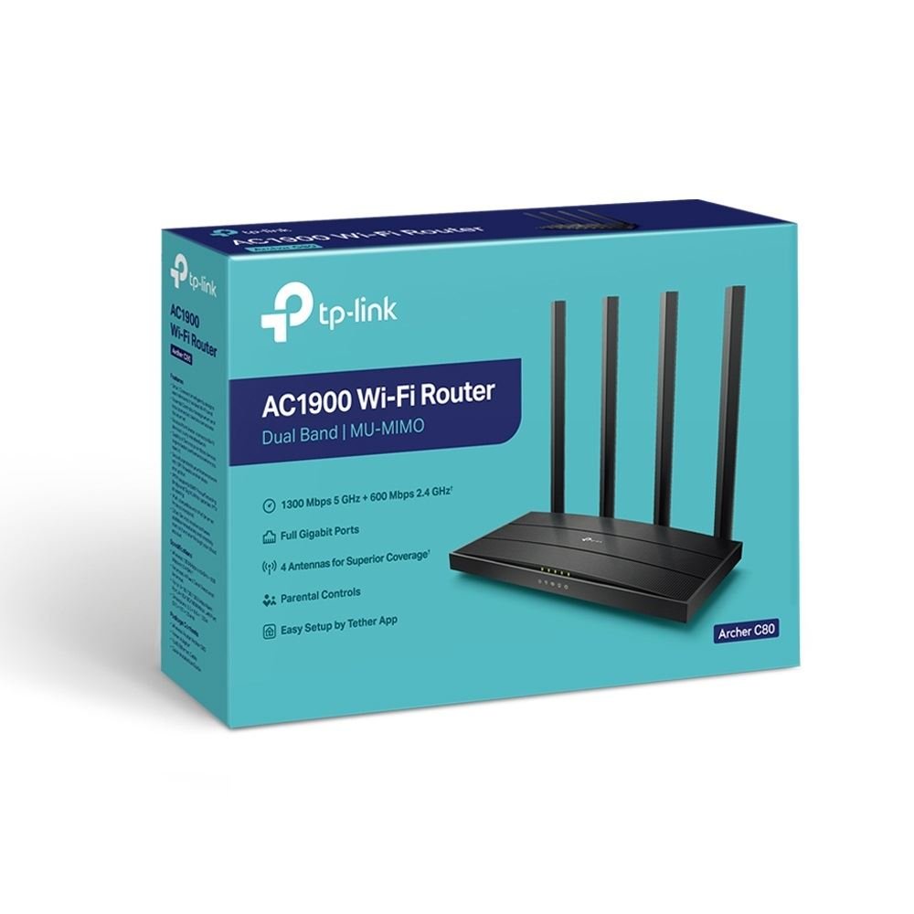 Roteador Tp-Link Archer C80 Dual Band Ac1900