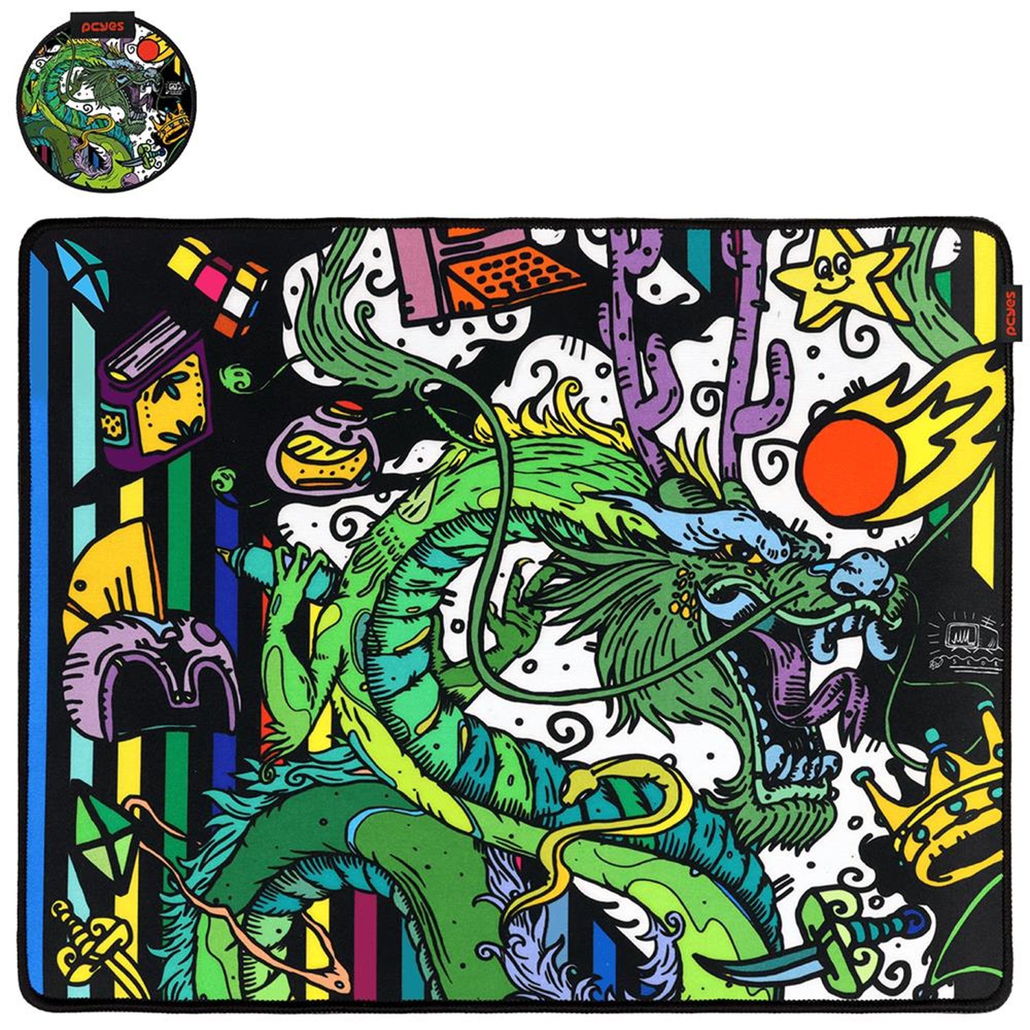 Mousepad Pcyes Dragon Medium - Estilo Speed - 500x400mm - Pma50x40