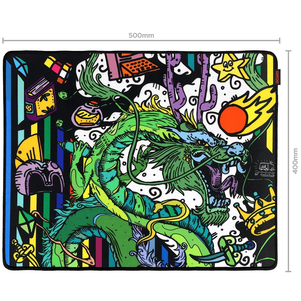 Mouse Pad Gamer Pcyes Ancient Dragon Medium - 500 X 400Mm - Pma50x40