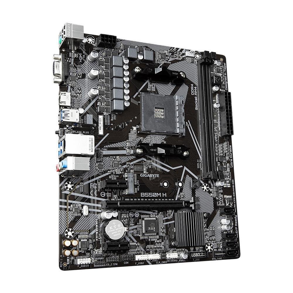 Placa Mae Amd Gigabyte B550m H Ddr4 Am4