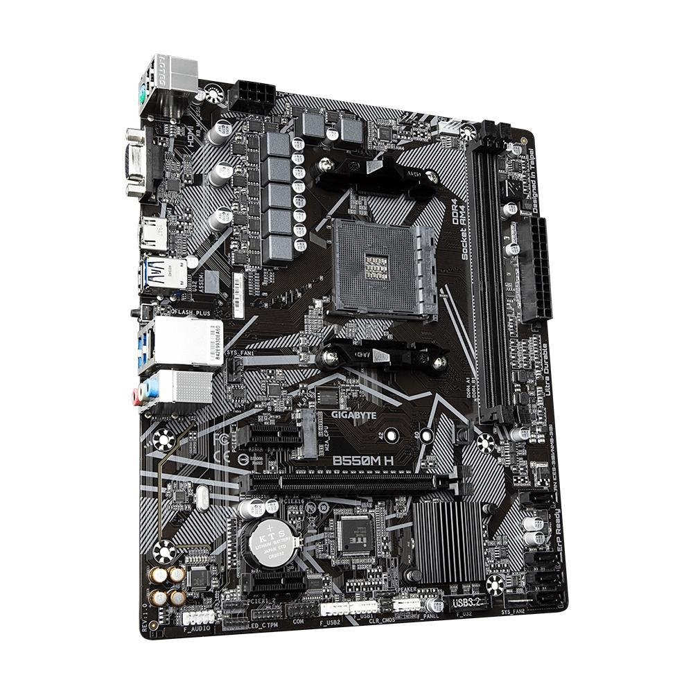 Placa Mae Amd Gigabyte B550m H Ddr4 Am4