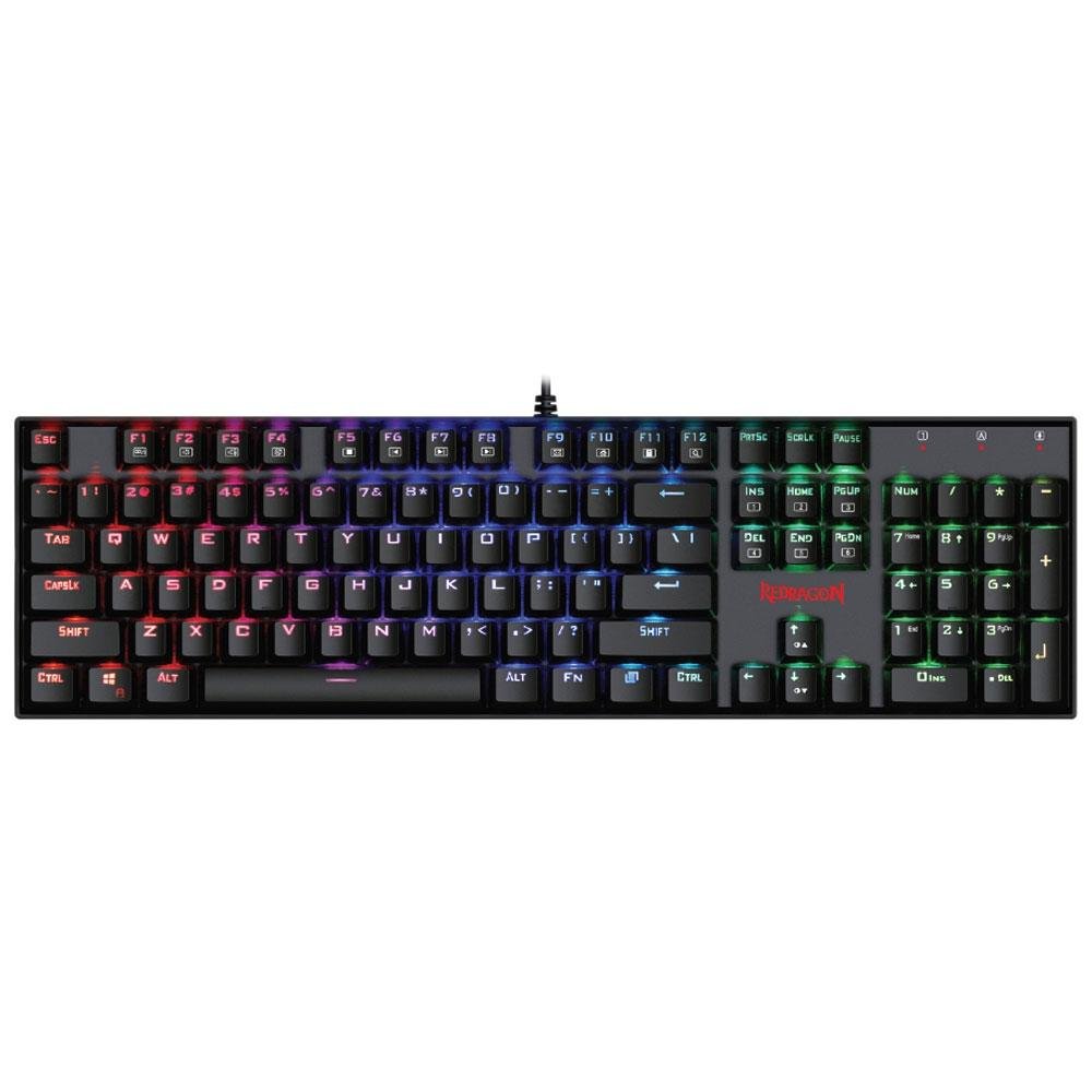 Teclado Mecânico Redragon Mitra K551-1 Single Color Switch Vermelho