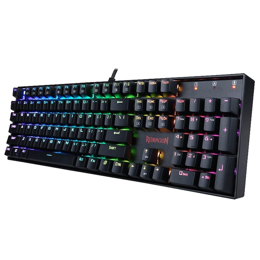 Teclado Mecânico Redragon Mitra K551-1 Single Color Switch Vermelho