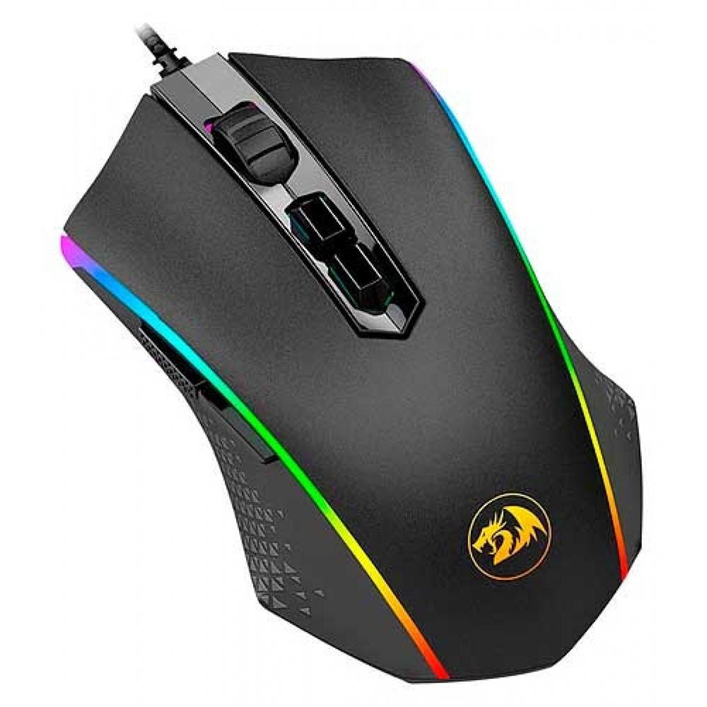 Mouse Gamer Redragon Memeanlion Rgb M710 C/ Fio Preto