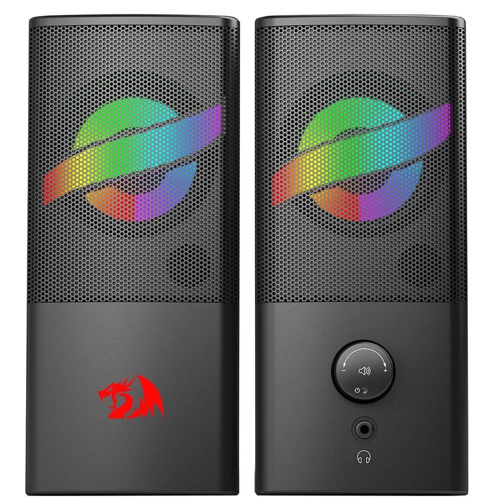 Caixa De Som Gamer Redragon Air Rgb Preto - Gs530