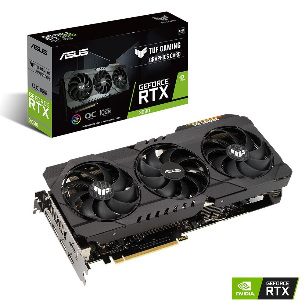 Placa De Video Asus Geforce Rtx 3080 Oc Tuf Gaming V2 10gb Gddr6x 320-bit Tuf-rtx3080-o10g-v2-gaming