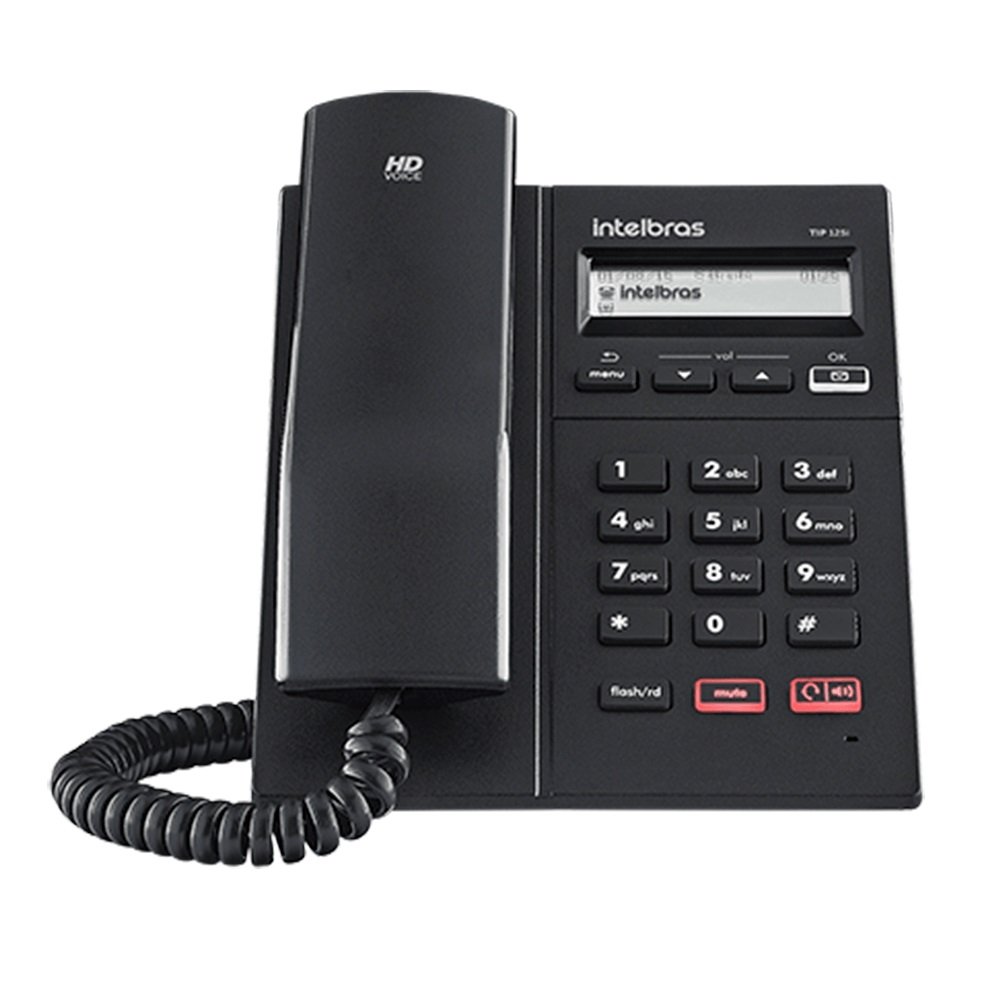 Telefone Ip Tip125i Intelbras Preto
