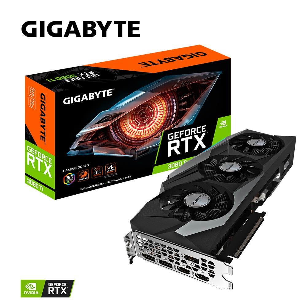 Placa De Video Gigabyte Geforce Rtx 3080 Ti Gaming Oc 12gb Gddr6x 384-bit Gv-n308tgaming Oc-12gd G10