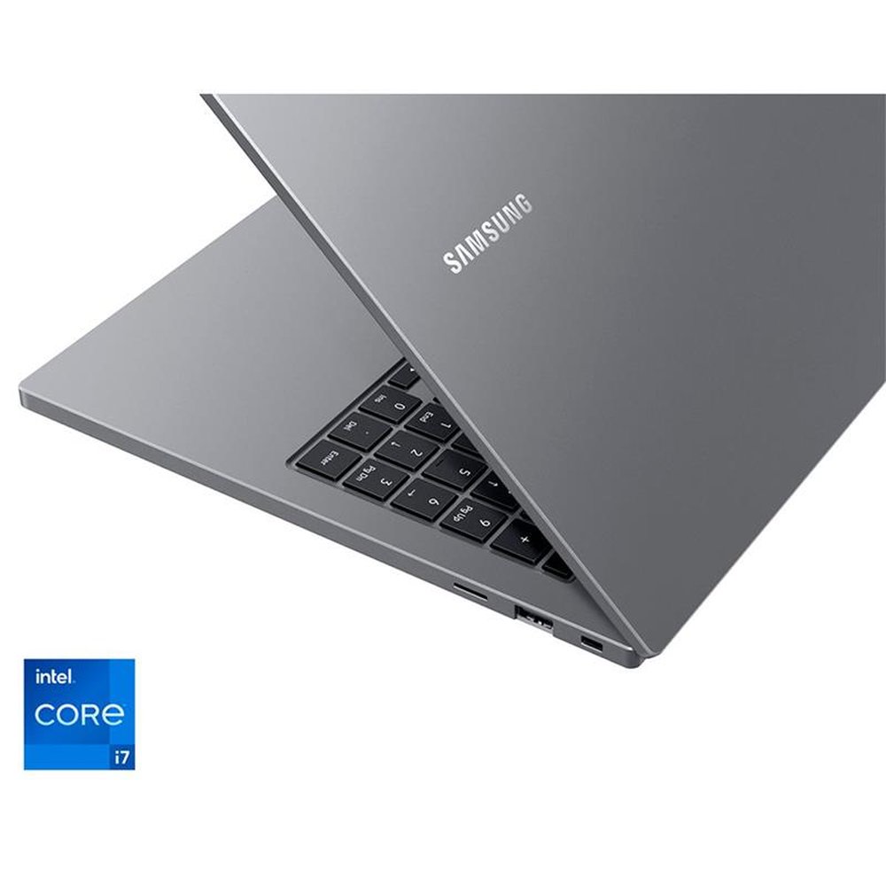 Notebook Samsung Book 11ª Intel Core i7-1165G7 8GB 256GB SSD 15,6" Full HD MX450 2GB Windows 10 Home, Cinza Chumbo