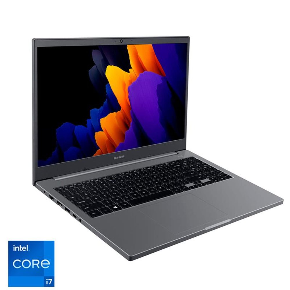 Notebook Samsung Book 11ª Intel Core i7-1165G7 8GB 256GB SSD 15,6" Full HD MX450 2GB Windows 10 Home, Cinza Chumbo