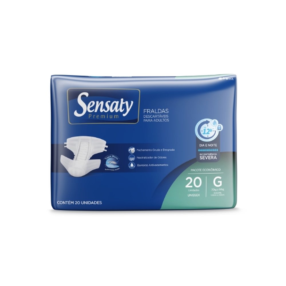 Fralda Capricho Sensaty Premium Econômica G 4 Pacotes Com 20 Unidades
