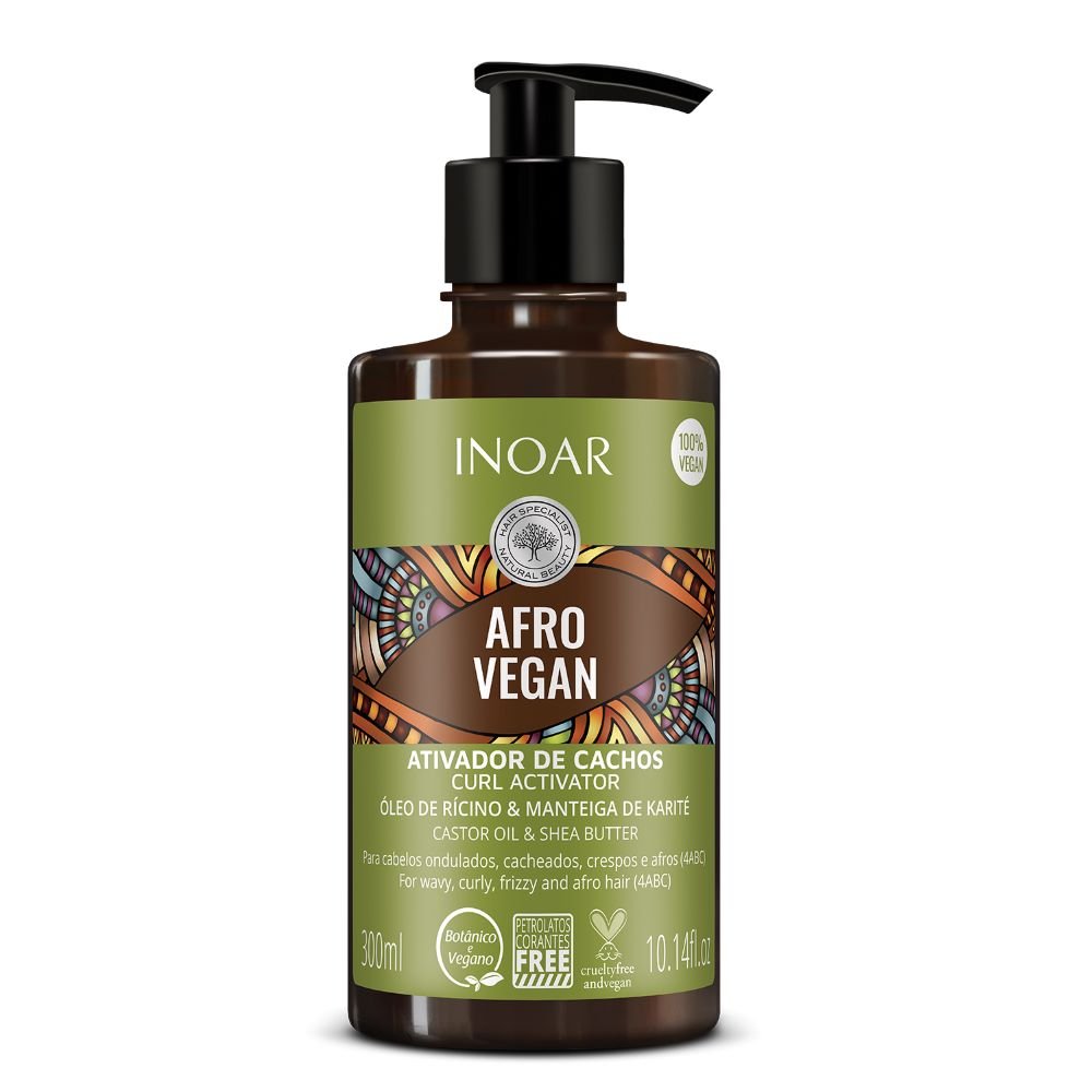 Inoar Afro Vegan Ativador De Cachos 300 Ml