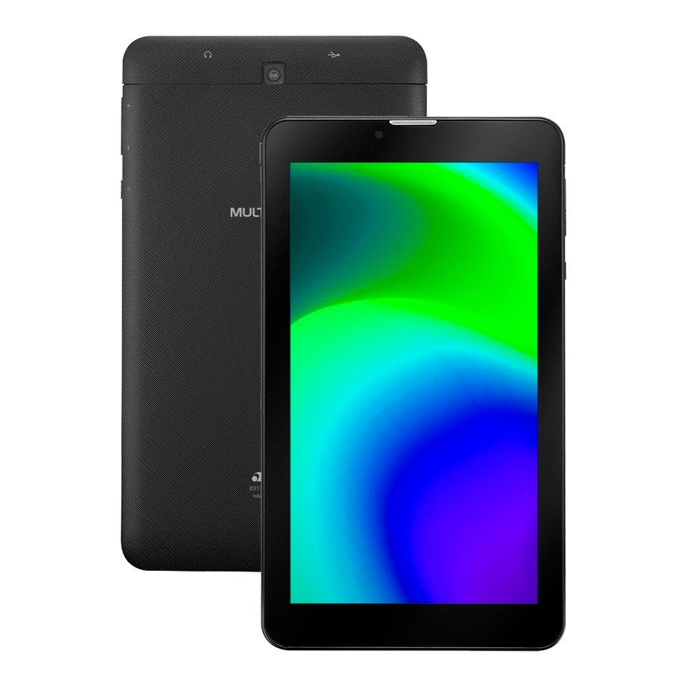 Tablet Multilaser Multi M7, Preto, Tela de 7", Wi-Fi, Android 11, Câm. Tras. de 2MP, Câm. Frontal de 2MP, 32GB