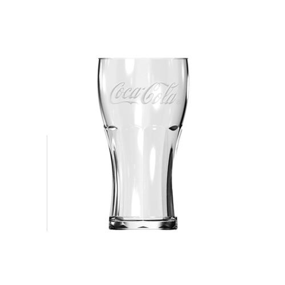 Copo Contour 300mL Decorado Coca-Cola Vidro Incolor Nadir