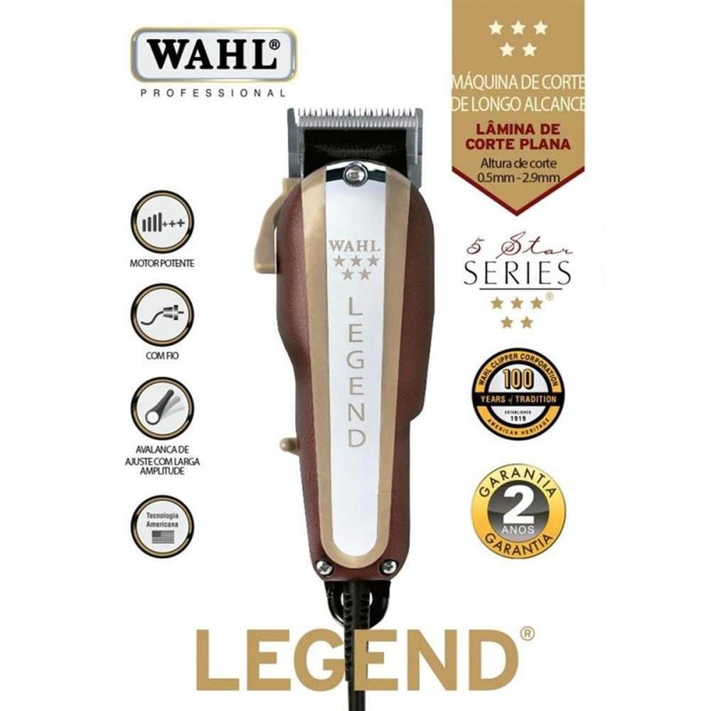 Maquina Corte Cabelo Legend 220v Wahl