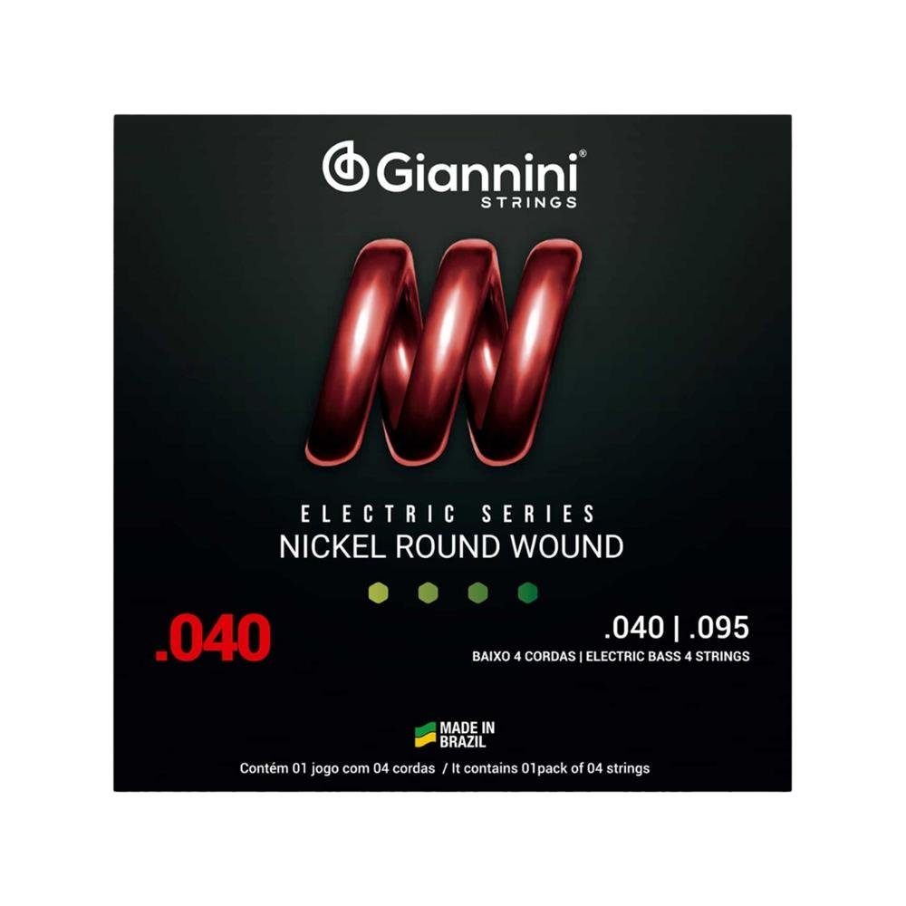 Encordoamento Giannini P/Contra Baixo Leve 0.040 Geebrl/4