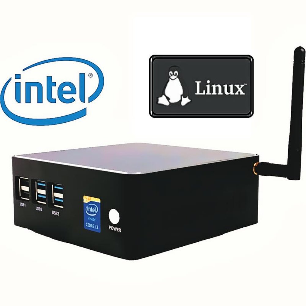 Mini PC NUC Intel Core i3, 4GB, 120 SSD e Linux - Everex
