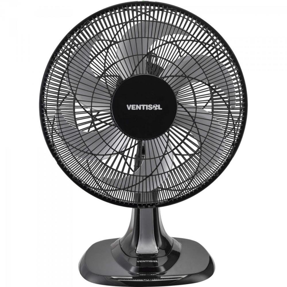 Ventilador de Mesa 40cm com 6 Pás 220v Turbo 6 Preto/Cinza Ventisol
