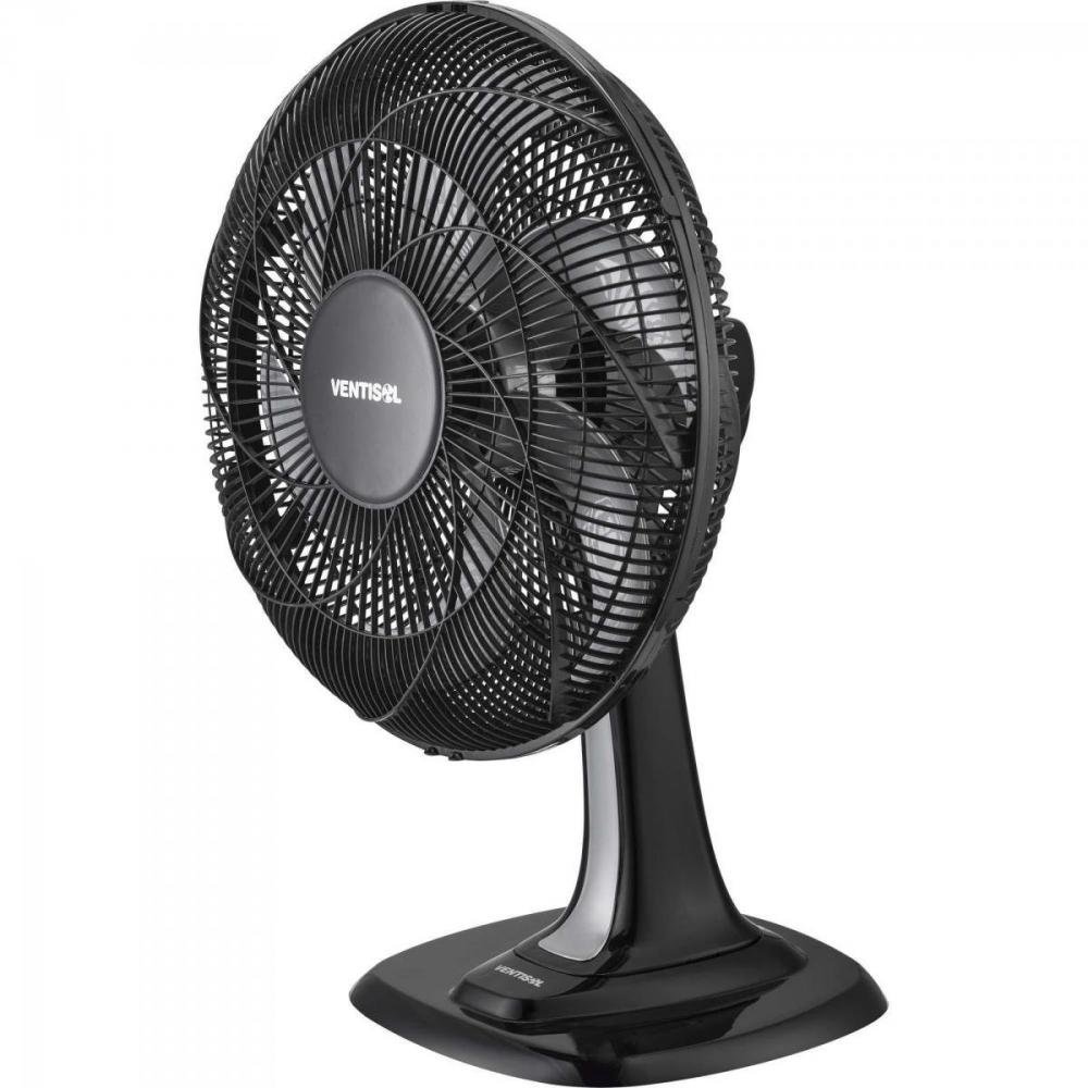 Ventilador de Mesa 40cm com 6 Pás 220v Turbo 6 Preto/Cinza Ventisol
