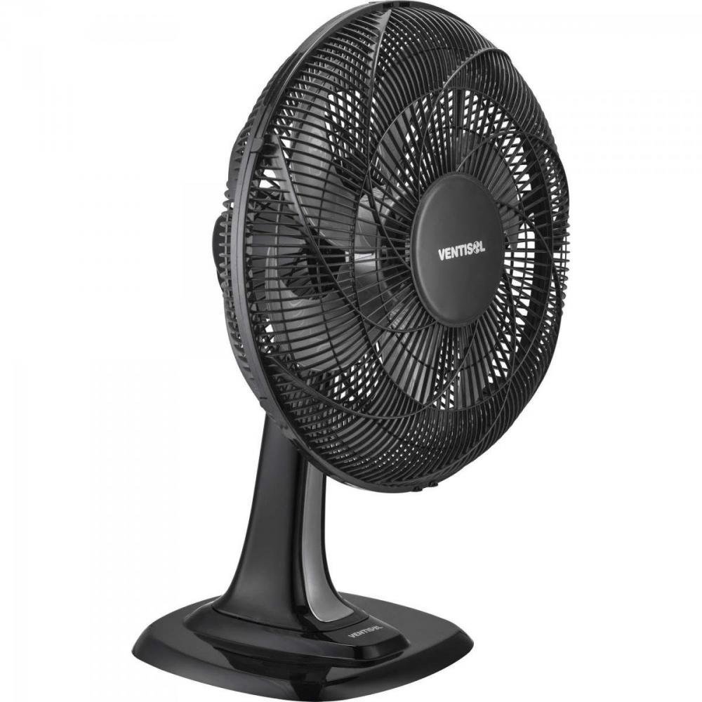 Ventilador de Mesa 40cm com 6 Pás 220v Turbo 6 Preto/Cinza Ventisol