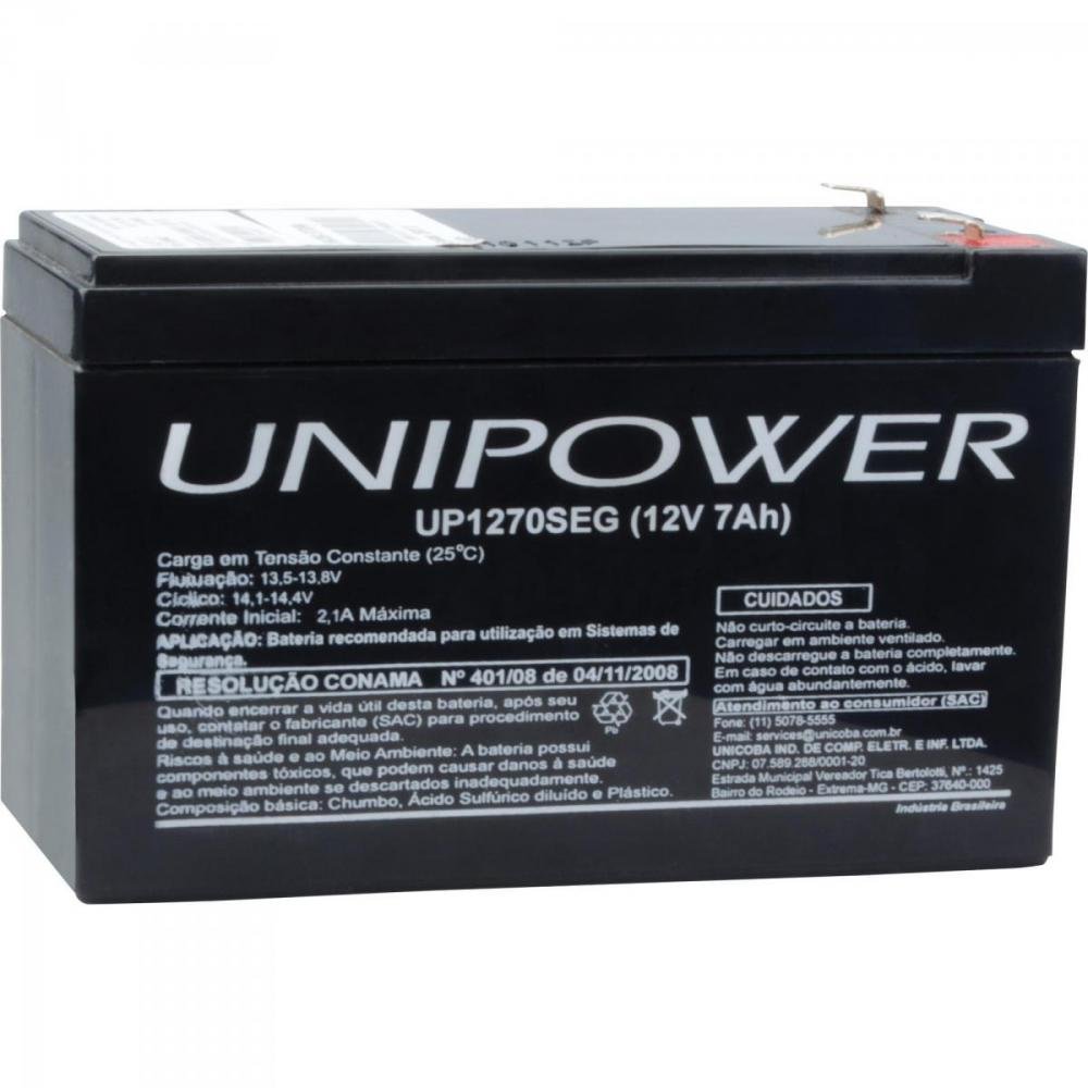 Bateria Selada Up1270seg 12v/7Ah Unipower