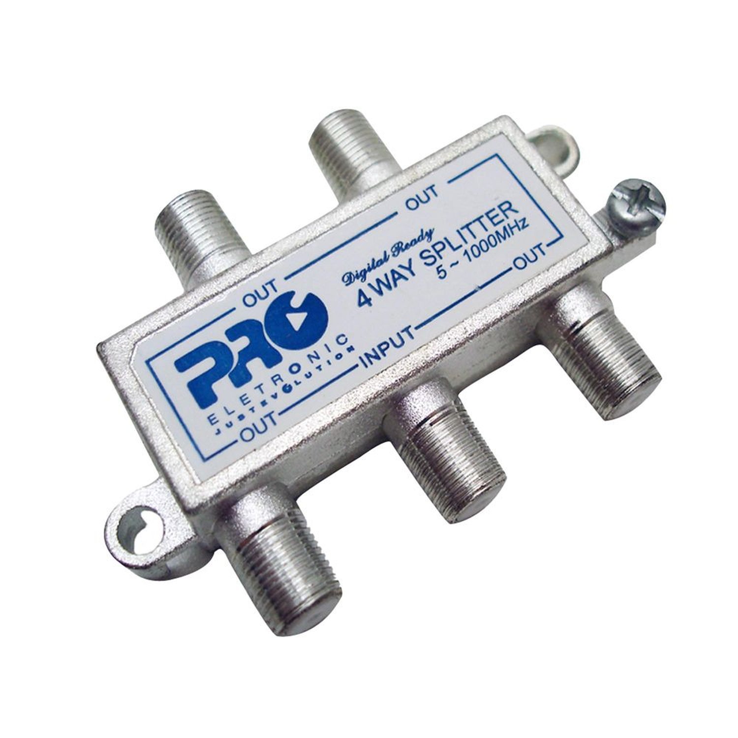 Divisor Antena Vhf/Uhf/Catv 1/4 Pqdv-1024 Proeletronic