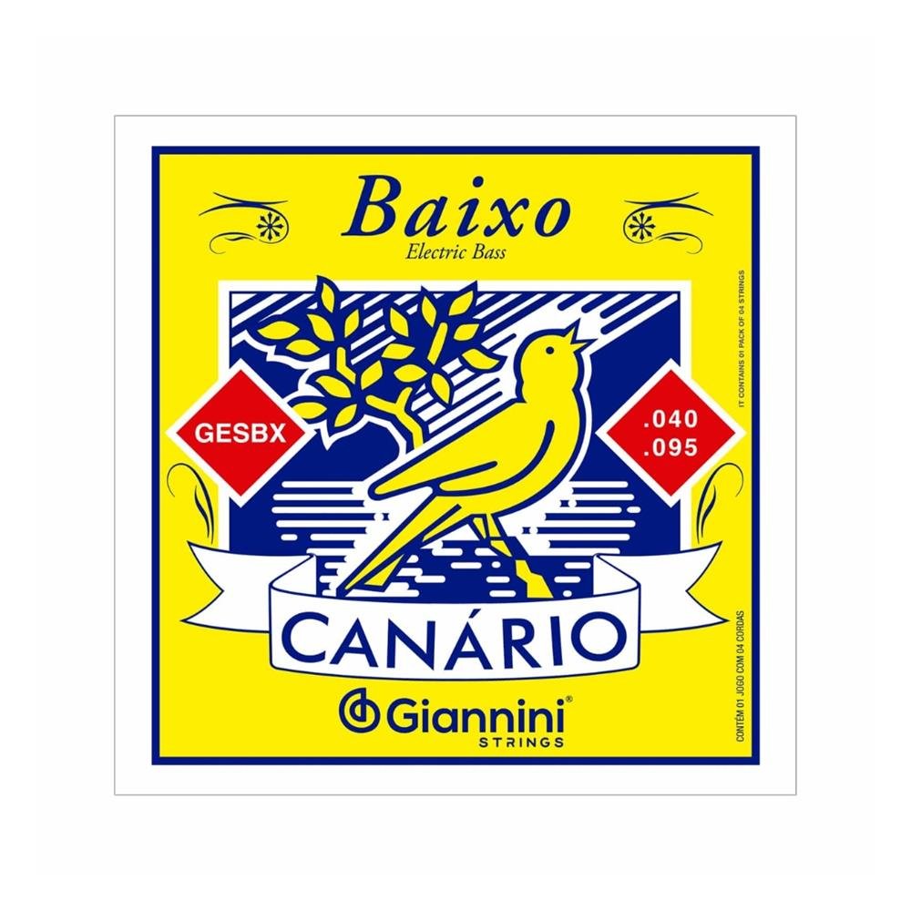 Encordoamento para Contrabaixo 4 Cordas .040 Gesbx Giannini