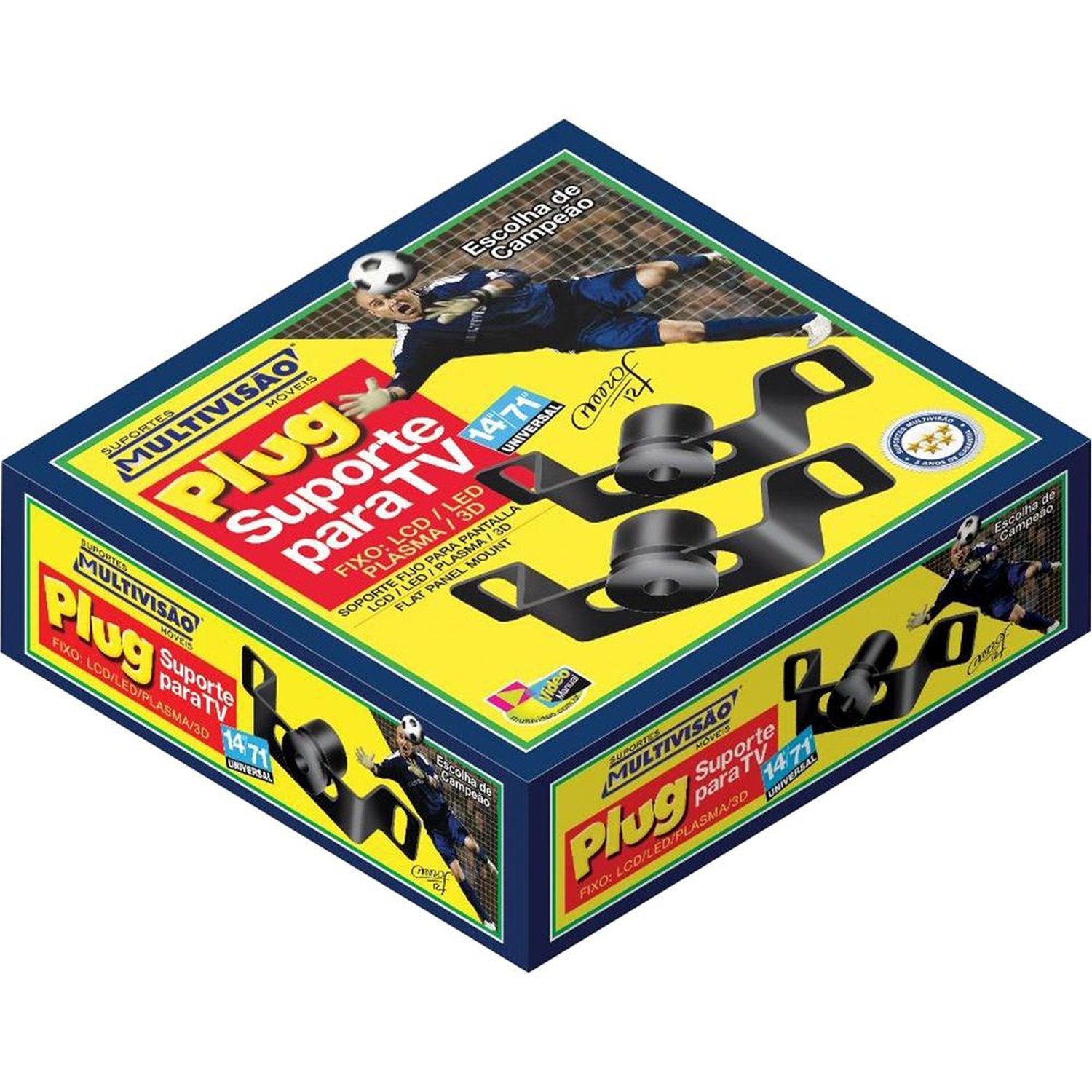 Suporte Fixo para TV de 14" a 84" Preto