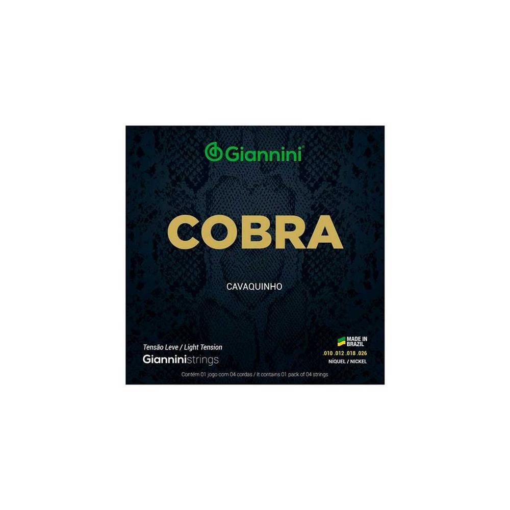 Encordoamento P/cavaquinho Giannini Cobra Niquel Leve Gescl