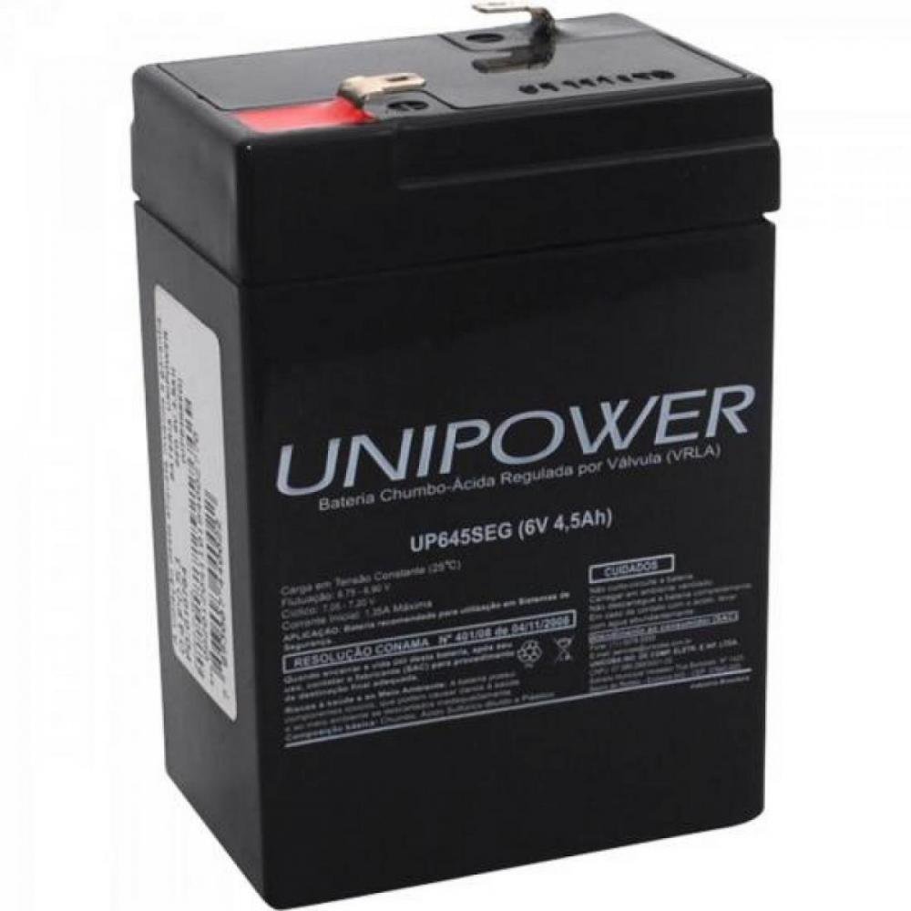 Bateria Selada Up645seg 6v/4,5ah Unipower