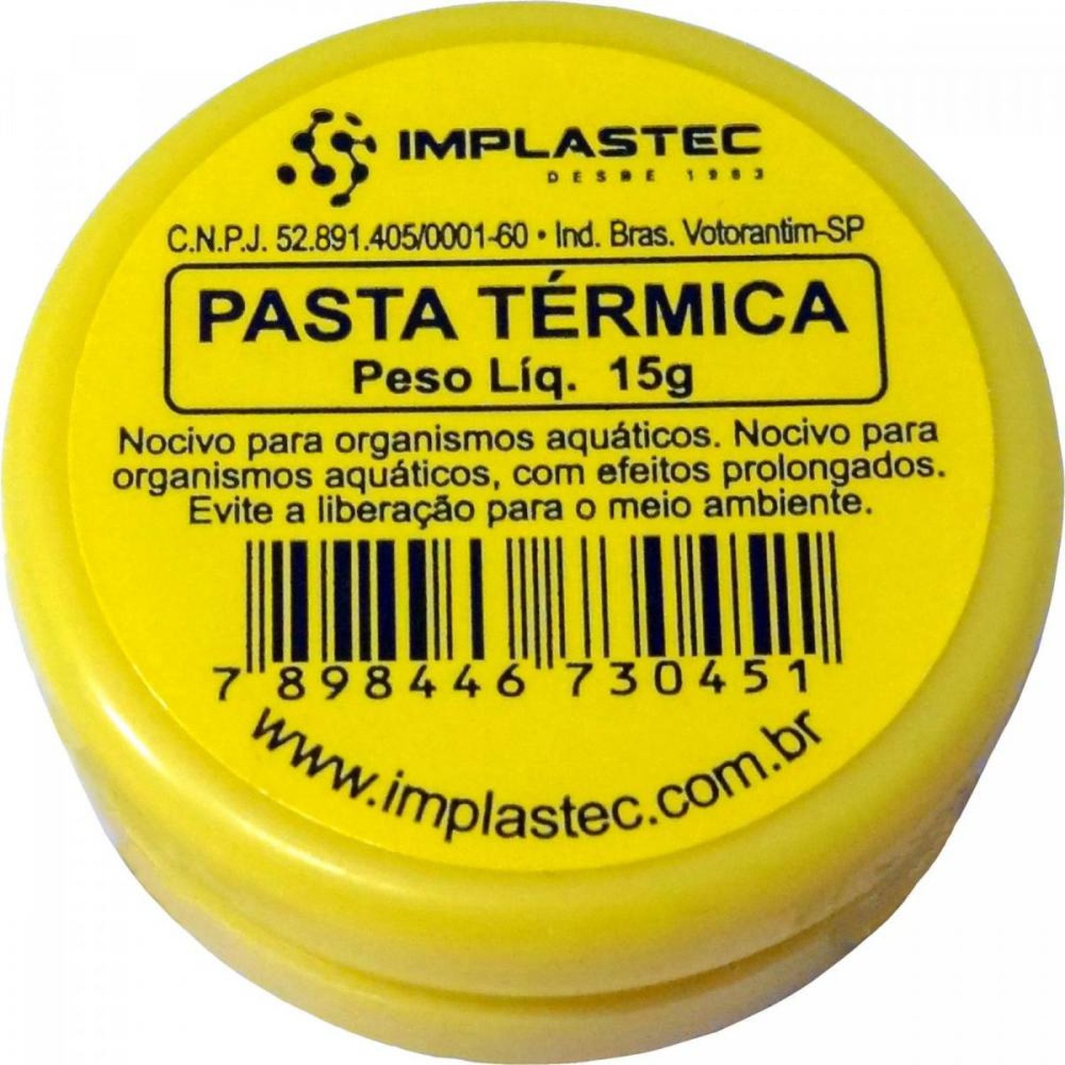 Pasta Térmica de Silicone 15g Implastec