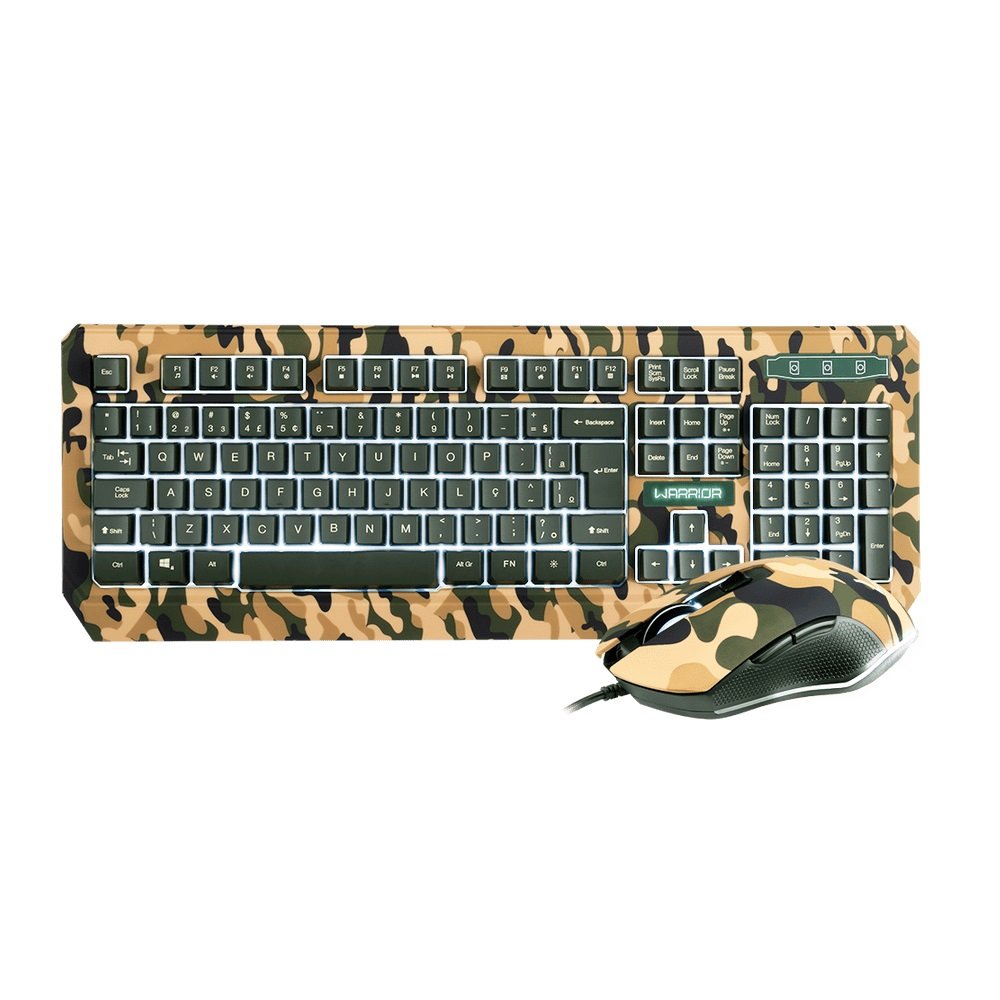 Warrior Kyler Combo Teclado E Mouse Gamer Army - Tc249