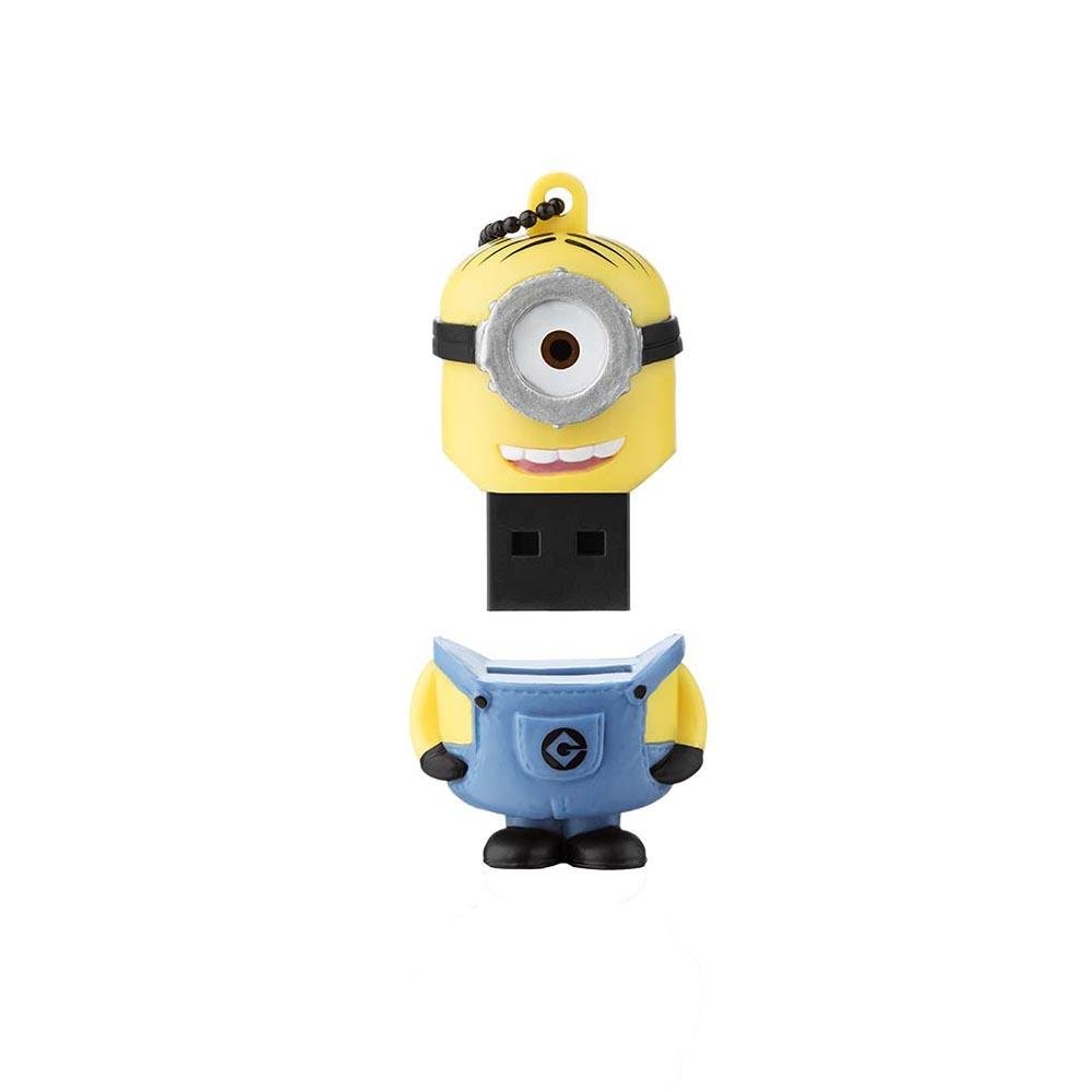 Pen Drive Minions Stuart 8GB USB Leitura 10MB/s e Gravação 3MB/s Multilaser - PD097