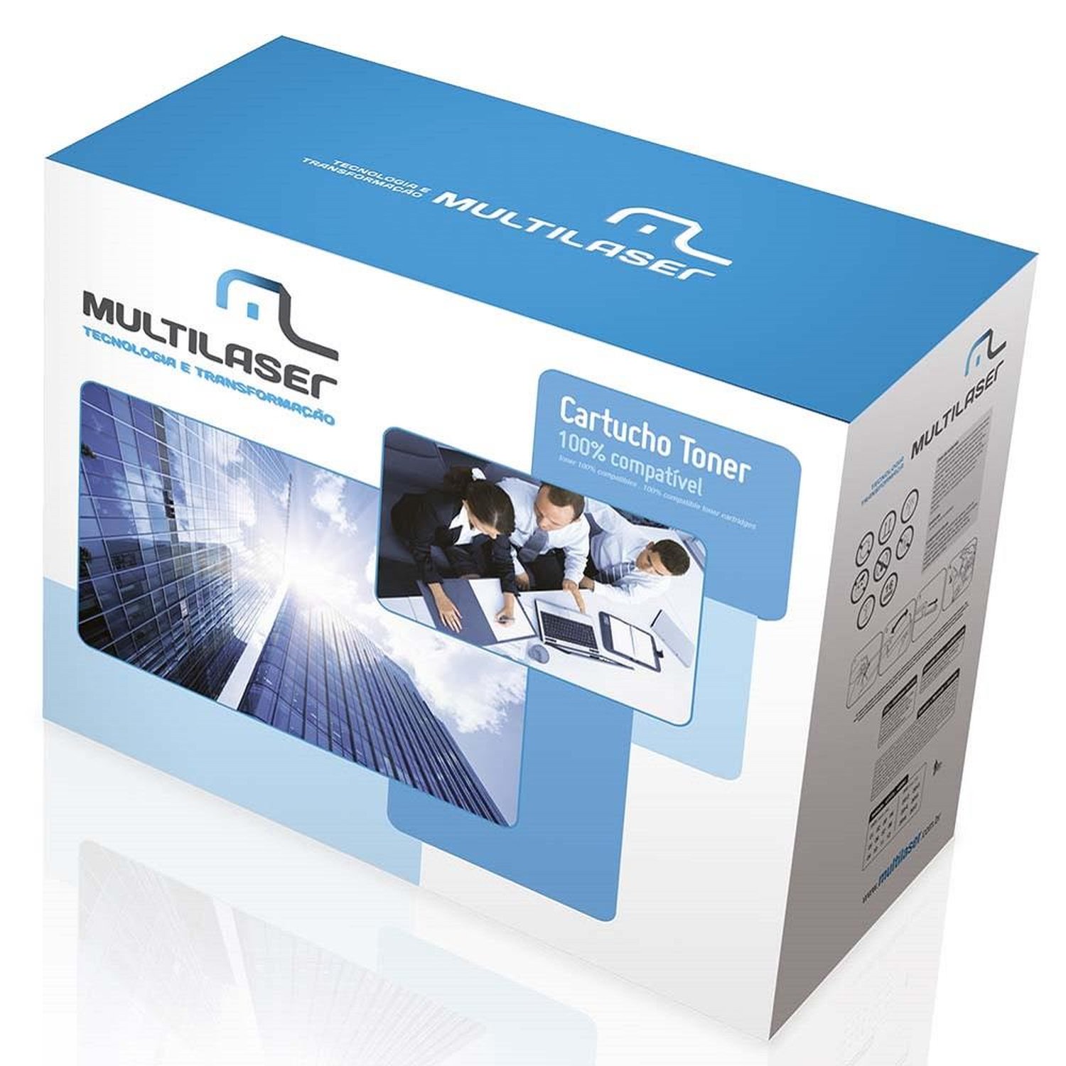 Cartucho Toner Universal Compatível C/ Hp E Canon Lbp Preto Multilaser - Ct0301
