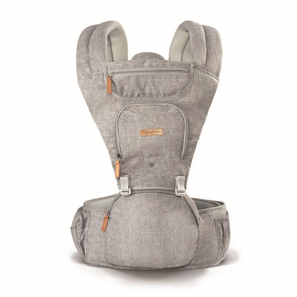 Canguru Para Bebê Hipseat Ate 15Kg Cinza Fisher-Price - BB312