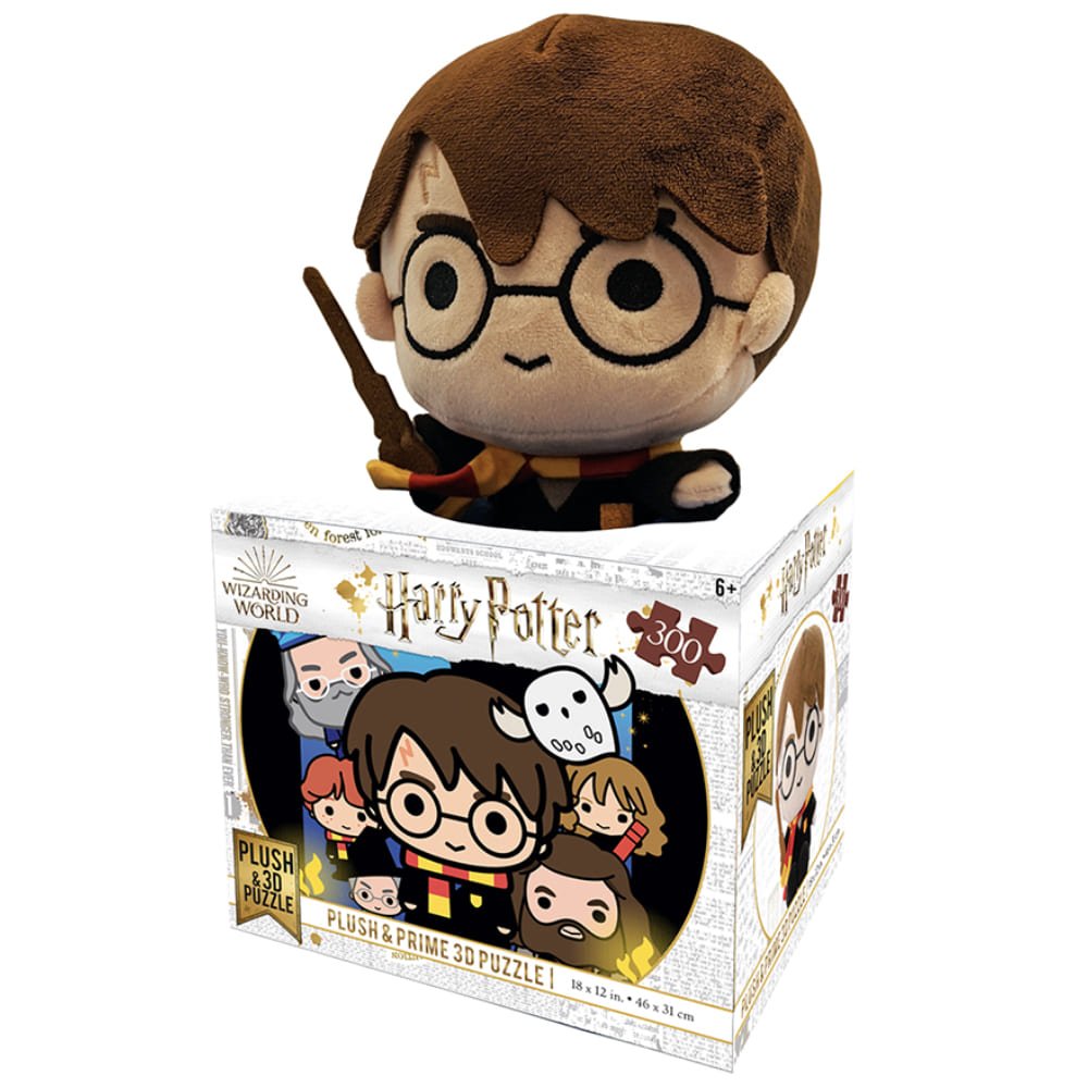 Quebra-Cabeça 3D Harry Potter Toy Edição Especial Com Pelúcia 300 Peças Multikids - BR1327