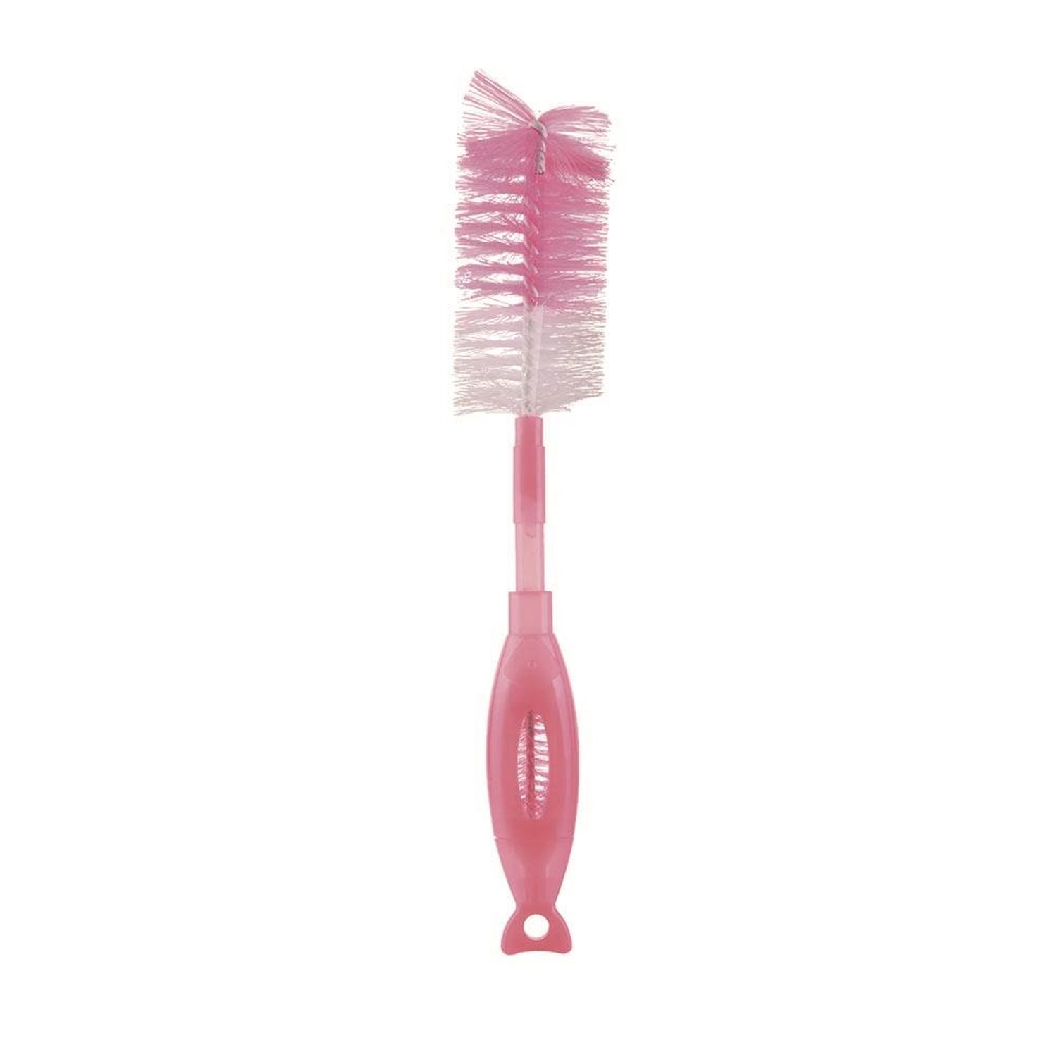 Escova Limpa Mamadeira E Bico 2 Em 1 Rosa Multikids Baby - BB159