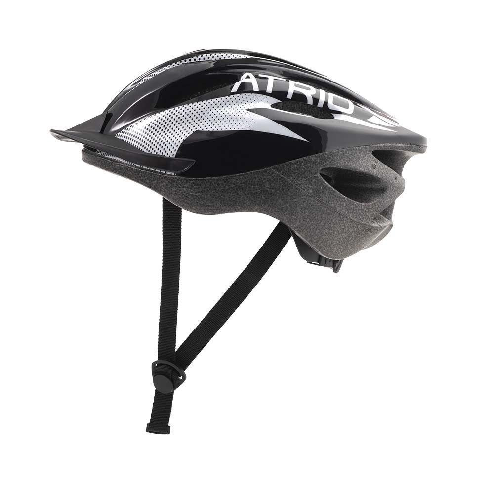 Capacete para Ciclismo MTB 2.0 Viseira Removivel e 19 Entradas de Ventilação Preto/Branco Atrio Tam. M - BI158