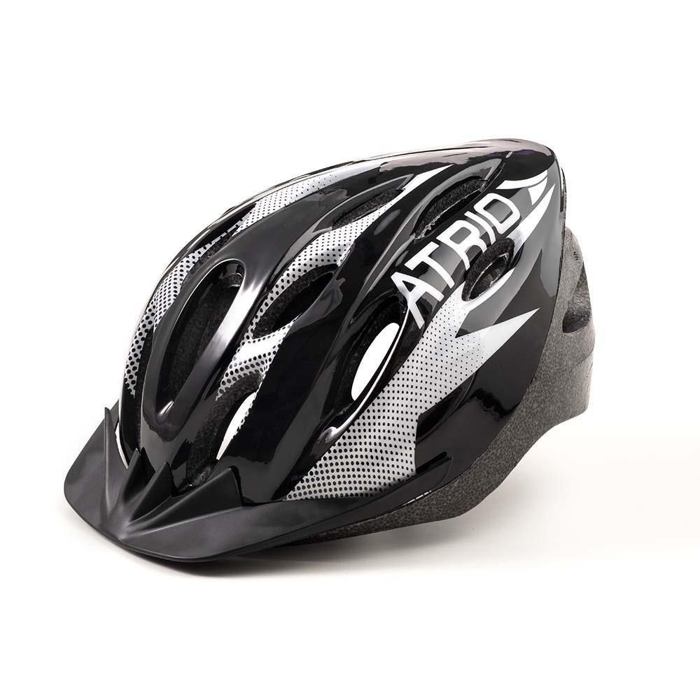 Capacete para Ciclismo MTB 2.0 Viseira Removivel e 19 Entradas de Ventilação Preto/Branco Atrio Tam. M - BI158