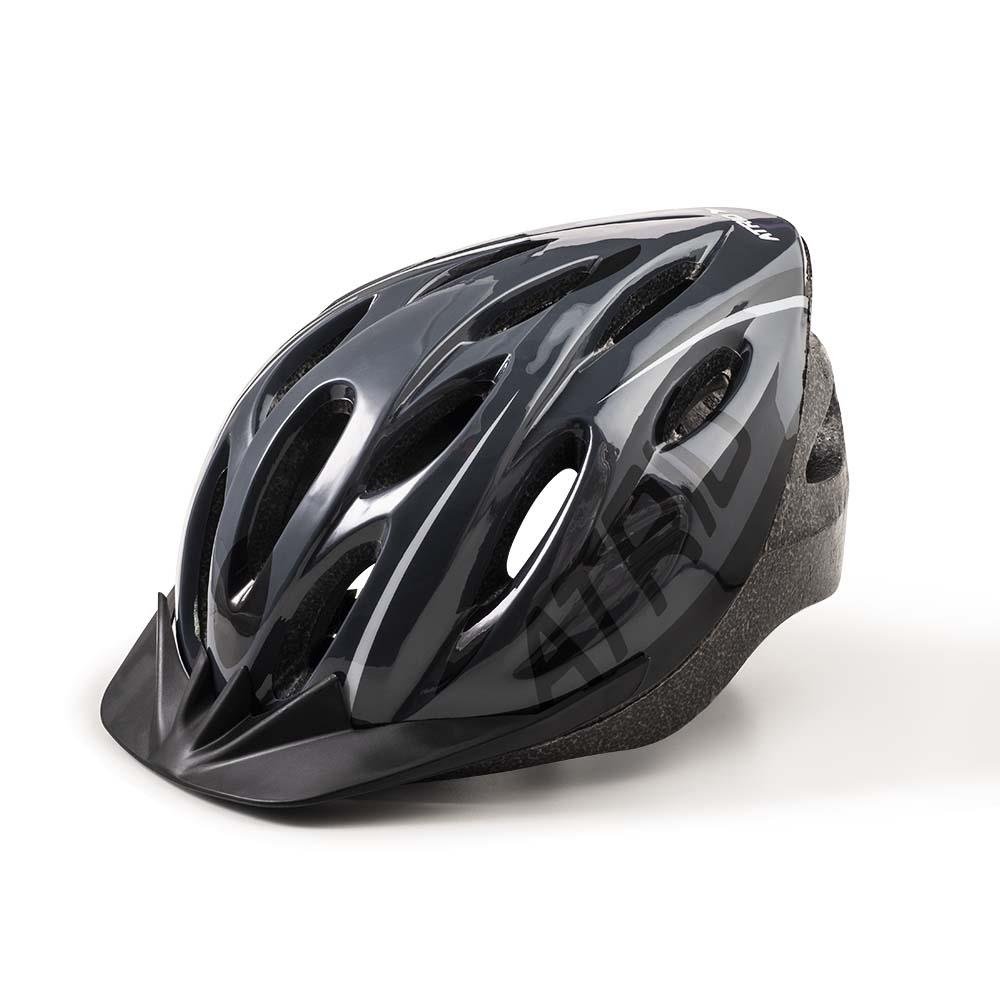 Capacete para Ciclismo MTB 2.0 com LED Cinza/Preto Atrio Tam. M - BI170