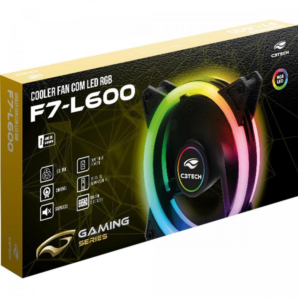 Kit Cooler Fan F7-L600rgb C3Tech
